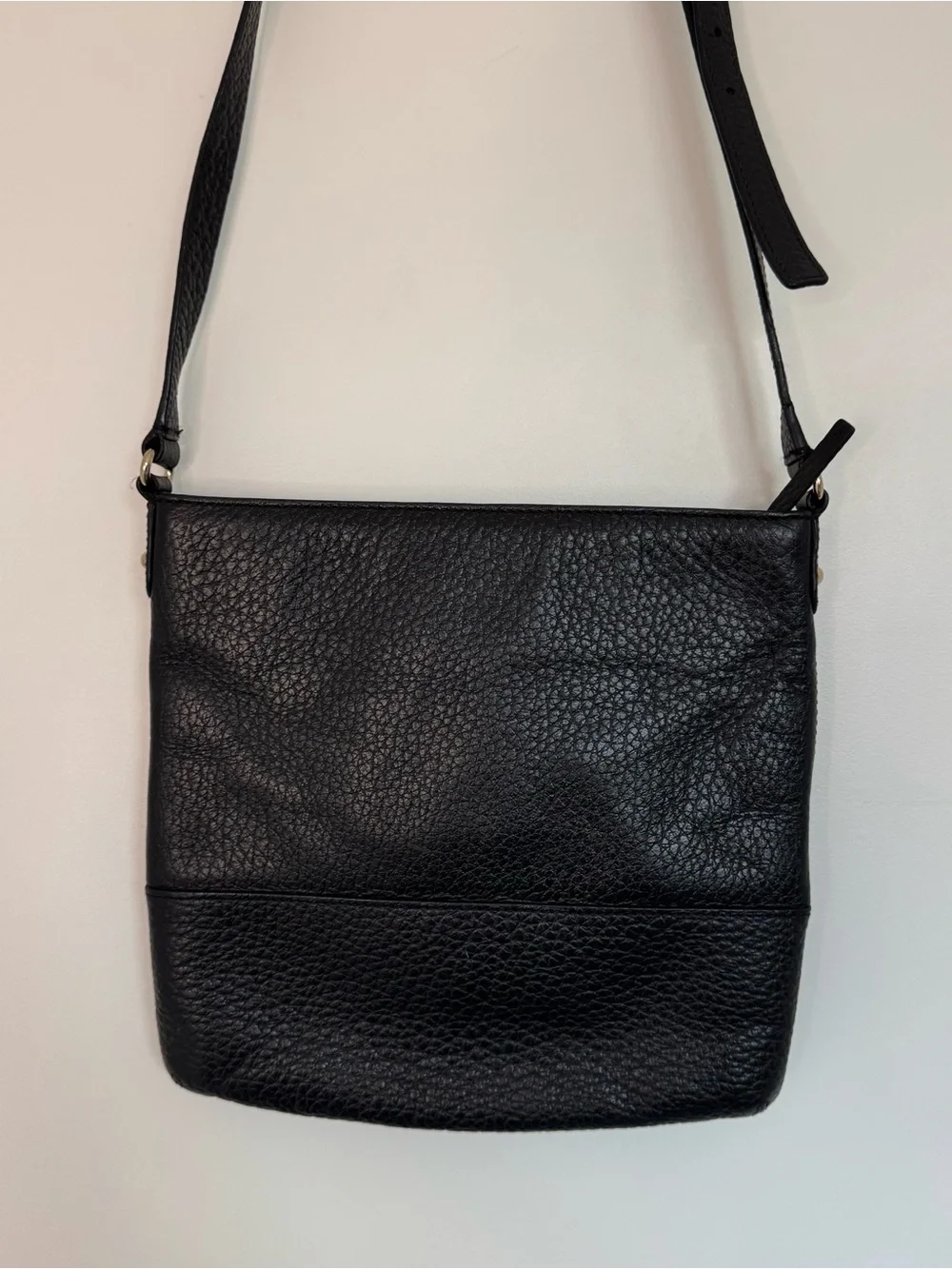Kate Spade Black Leather Crossbody Bag Strap Southport Avenue Cora Minimalist